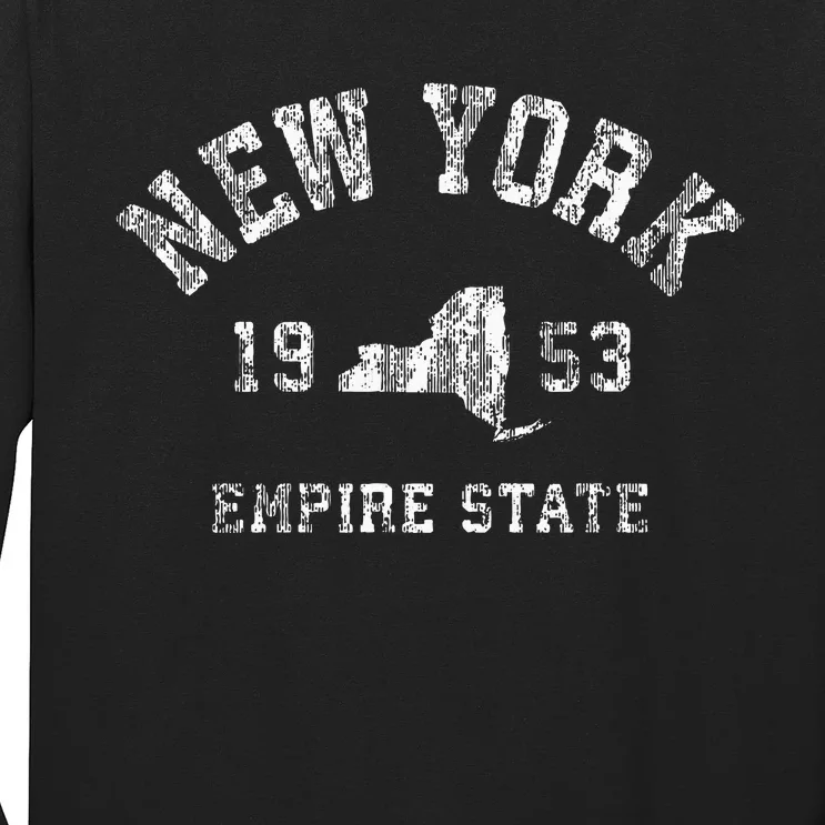 New York Ny Vintage Sports Design New Yorker Long Sleeve Shirt