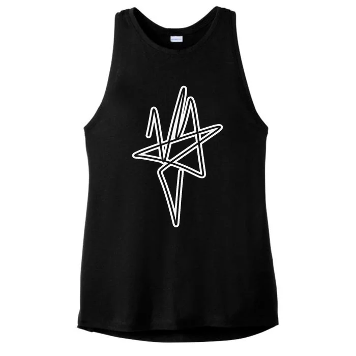 New York NY Anarchy Star Ladies Tri-Blend Wicking Tank