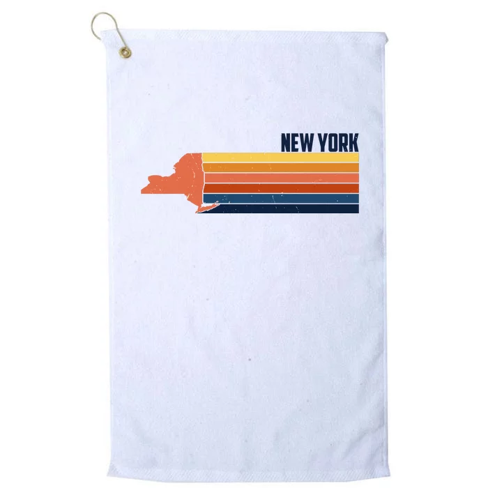 Retro Vintage New York Platinum Collection Golf Towel