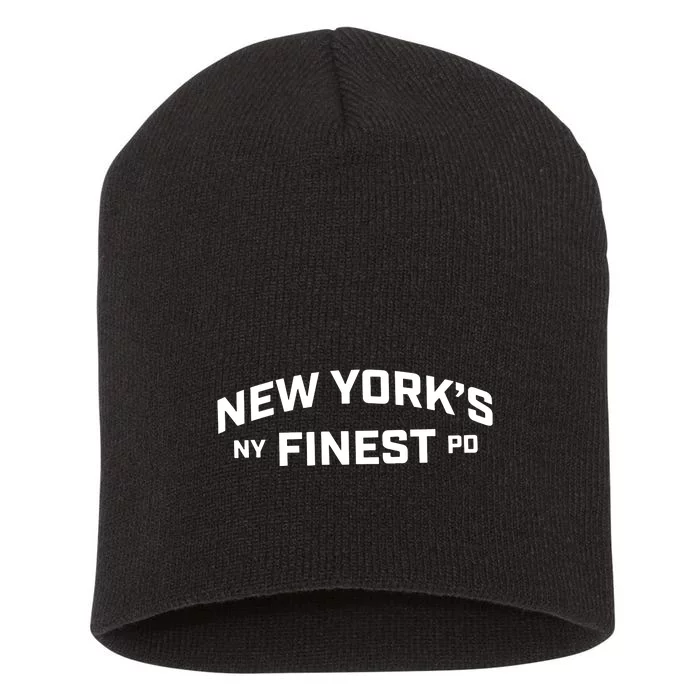 New York’S Ny Finest Short Acrylic Beanie