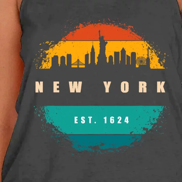 New York Women's Knotted Racerback Tank