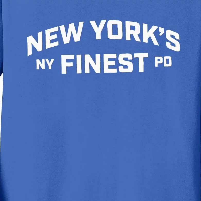 New York’S Ny Finest Pd Kids Long Sleeve Shirt