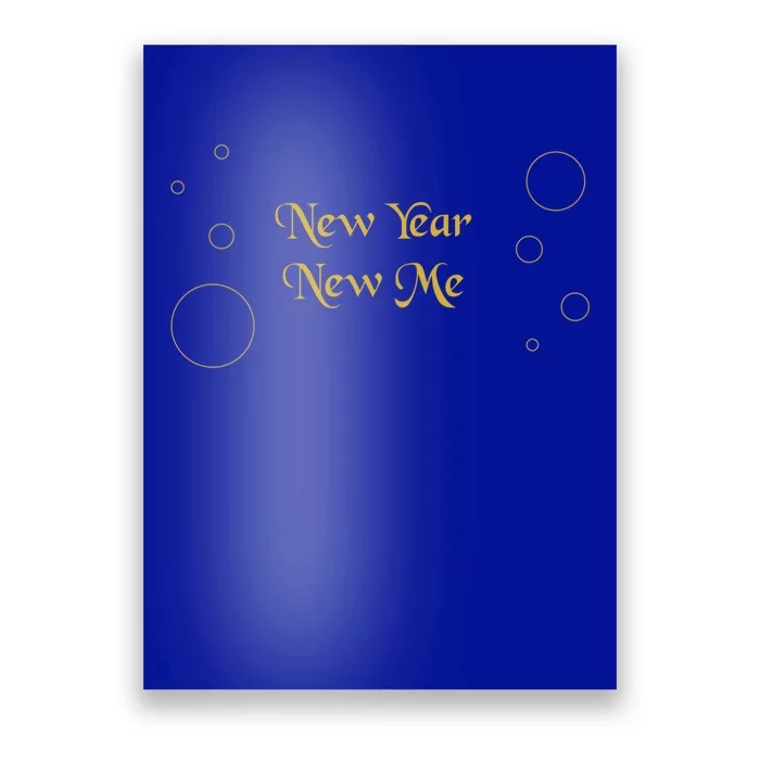 New Year New Me New Year Resolutions Gift Poster