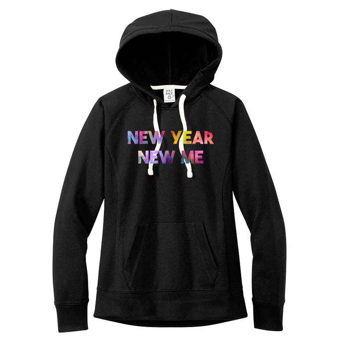 New Year New Me Colorful Gift Women's Fleece Hoodie