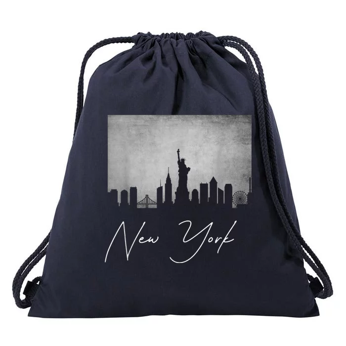 New York Drawstring Bag