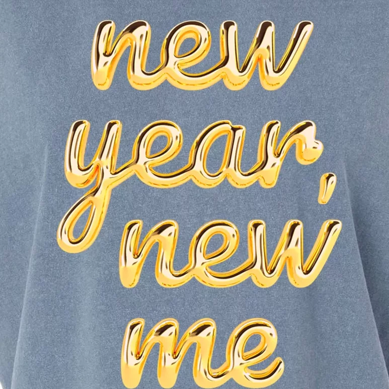 New Year New Me Happy 2024 New Year Resolution Inspirational Cool Gift Garment-Dyed Women's Muscle Tee