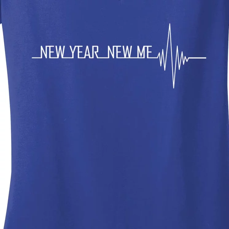 New Year New Me Resolution Vintage Celebration Gift Funny Gift Women's V-Neck T-Shirt