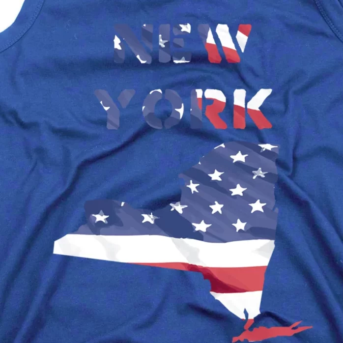 New York Ny United States America Patriotic Usa Flag Pride Funny Gift Tank Top