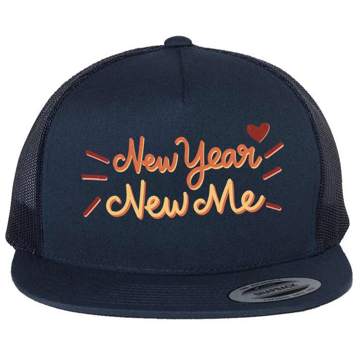 New Year New Me Flat Bill Trucker Hat