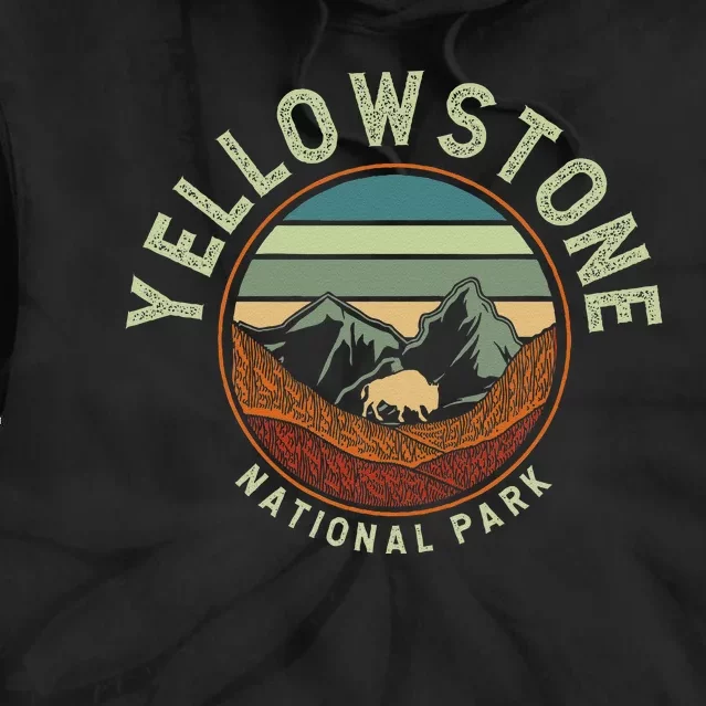 Nature Yellowstone National Park Tie Dye Hoodie