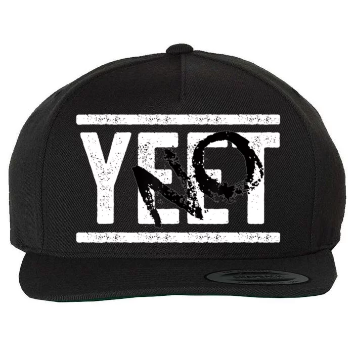 No Yeet Wool Snapback Cap