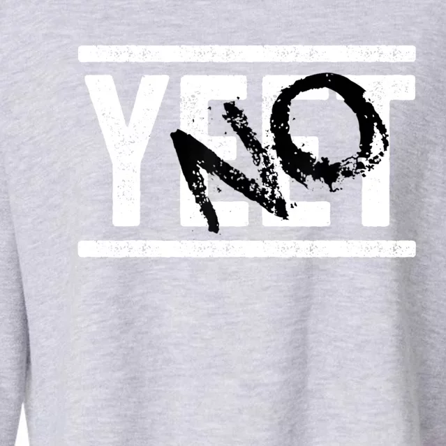 No Yeet Cropped Pullover Crew