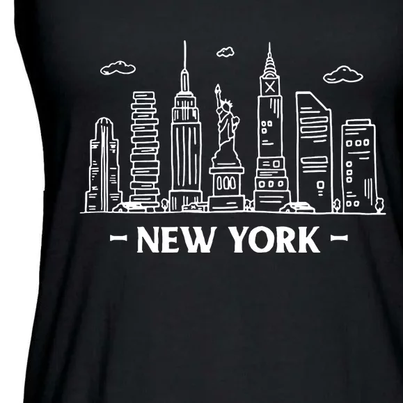 New York Ladies Essential Flowy Tank