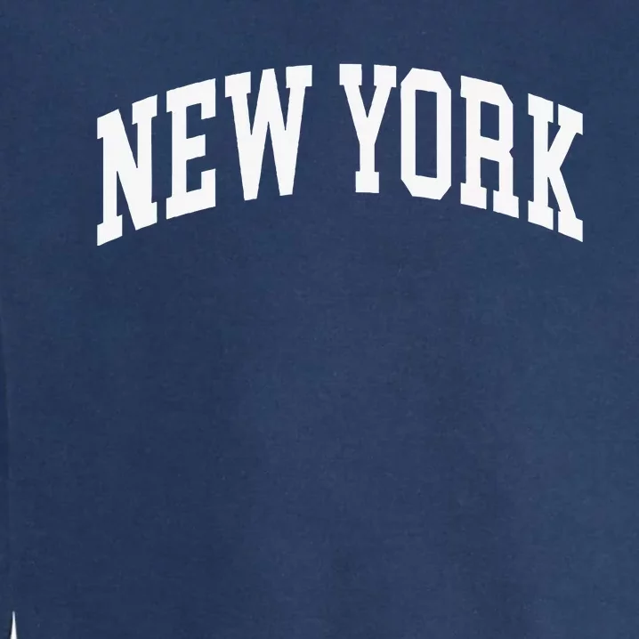 New York Nyc Throwback Design Classic Garment-Dyed Sweatshirt