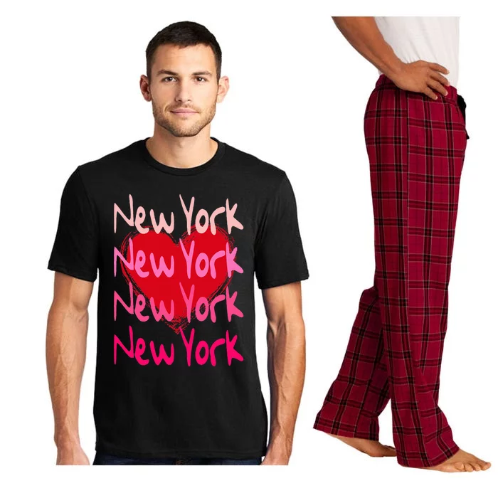 New York NYC NY Heart Pajama Set