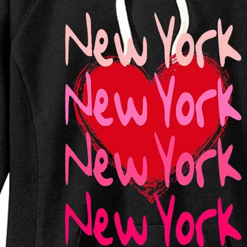 New York NYC NY Heart Women's Fleece Hoodie