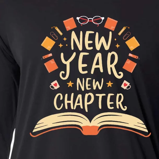 New Year New Chapter Book Lover Cooling Performance Long Sleeve Crew