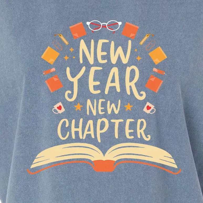 New Year New Chapter Book Lover Garment-Dyed Women's Muscle Tee