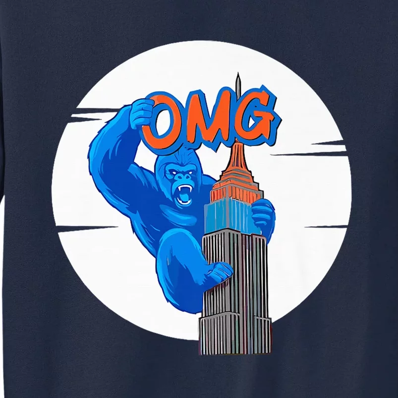 New York Omg Gorilla Top Tower Tall Sweatshirt