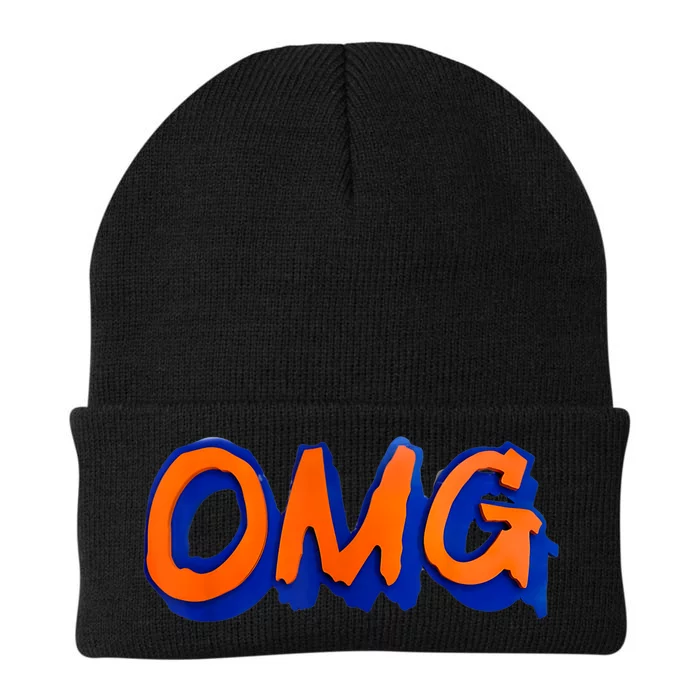 New York Omg Top Aligned Knit Cap Winter Beanie