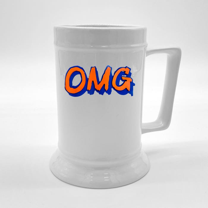 New York Omg Top Aligned Front & Back Beer Stein