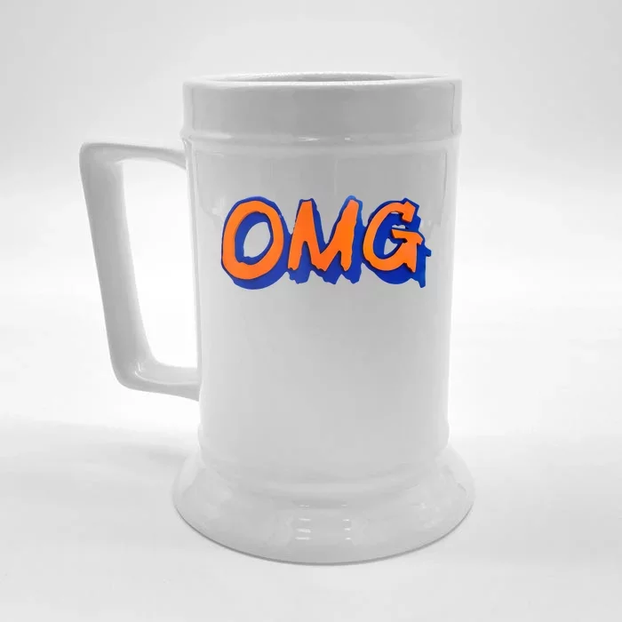 New York Omg Top Aligned Front & Back Beer Stein