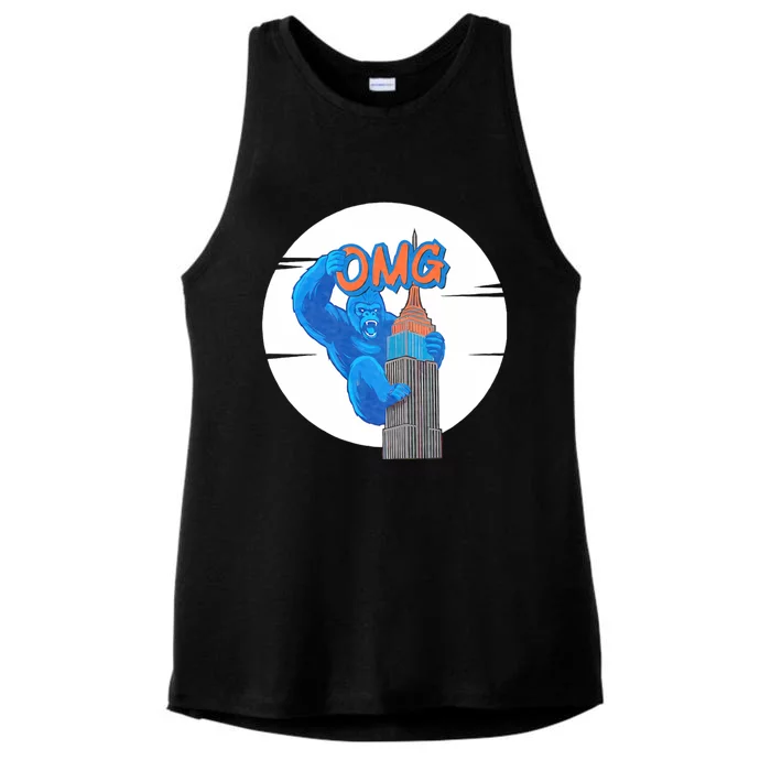 New York Omg Ladies Tri-Blend Wicking Tank