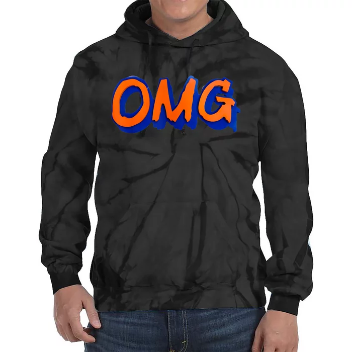 New York Omg Top Aligned Tie Dye Hoodie