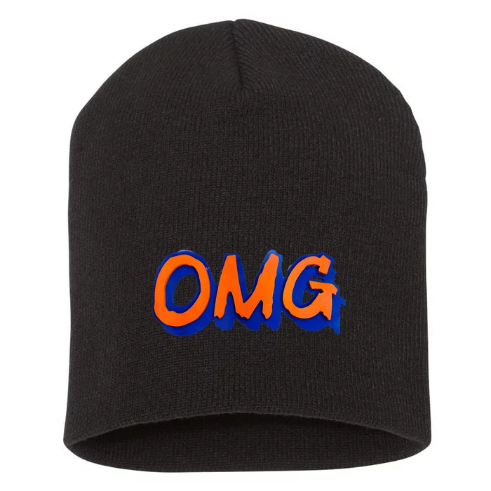 New York Omg Top Aligned Short Acrylic Beanie