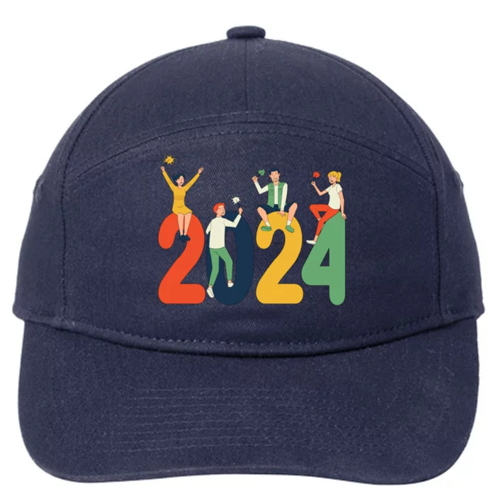 New Year Party 7-Panel Snapback Hat