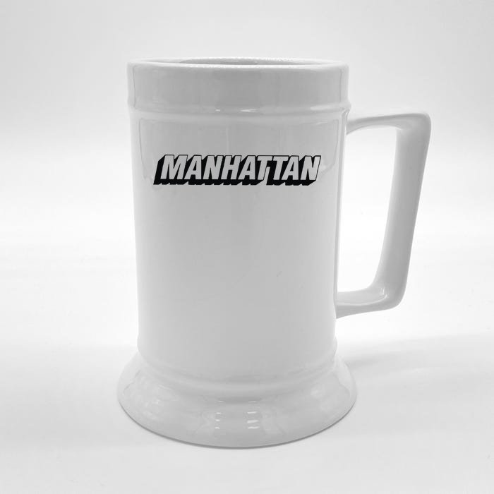 New York Post Ny Post Boroughs Manhattan Front & Back Beer Stein