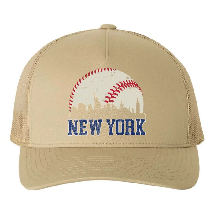 New York Retro Baseball Lover Met At Game Day Yupoong Adult 5-Panel Trucker Hat