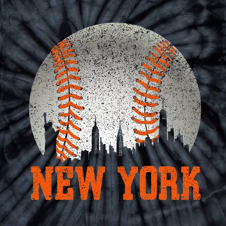 New York Retro Baseball Lover Met At Game Day Tie-Dye T-Shirt