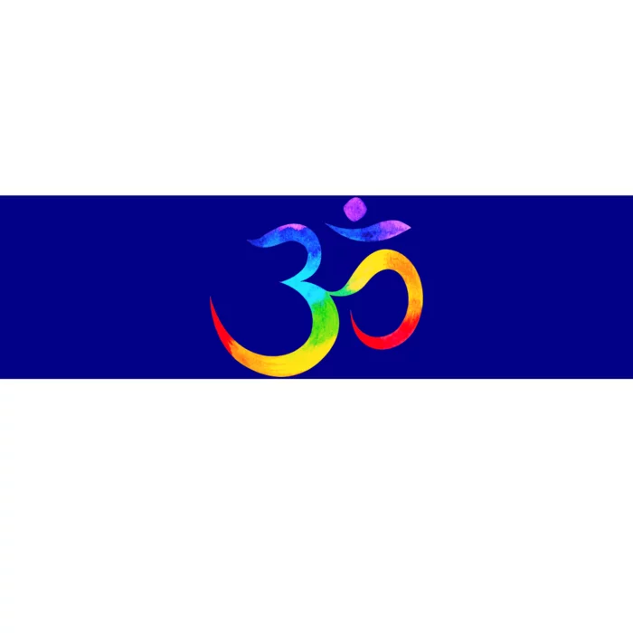 Namaste Yoga Symbol Rainbow Gift Bumper Sticker