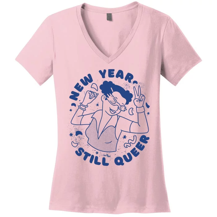 New Year Still Queer Celebration Women's V-Neck T-Shirt