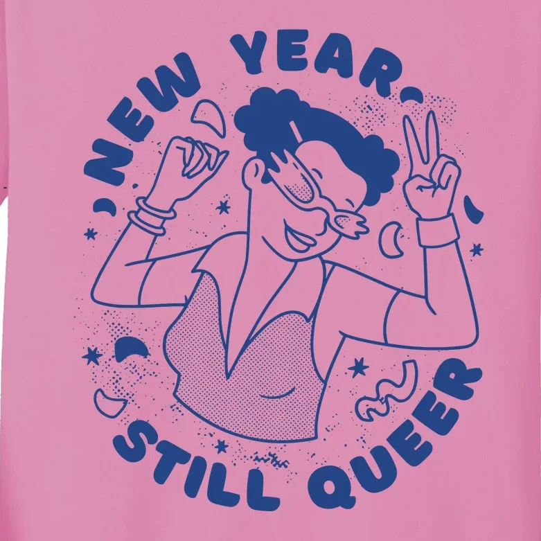 New Year Still Queer Celebration Kids Long Sleeve Shirt