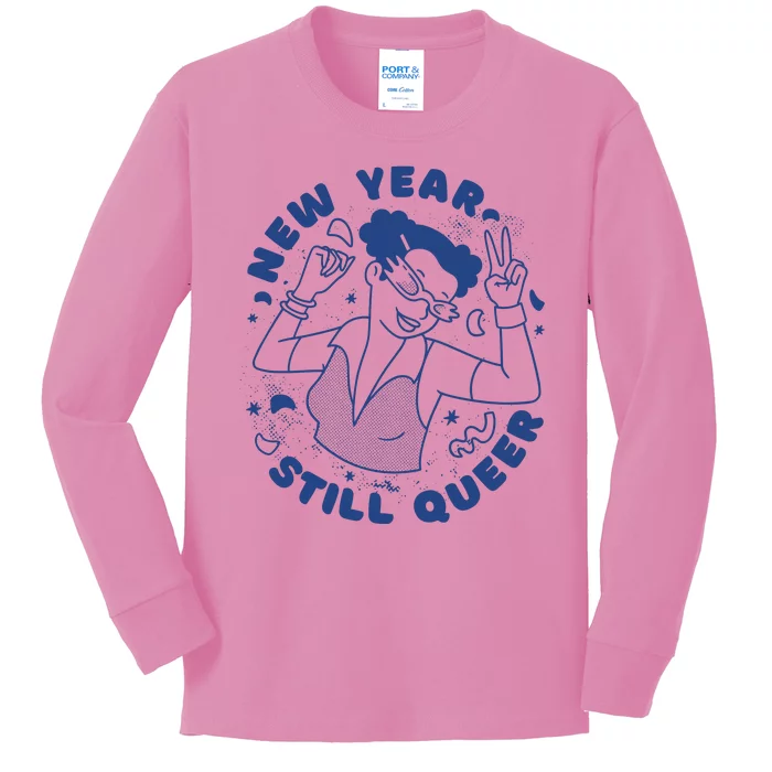 New Year Still Queer Celebration Kids Long Sleeve Shirt