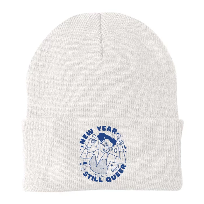 New Year Still Queer Celebration Knit Cap Winter Beanie