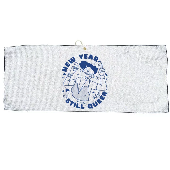 New Year Still Queer Celebration Large Microfiber Waffle Golf Towel