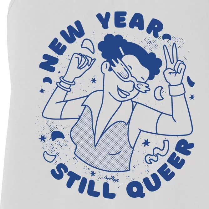 New Year Still Queer Celebration Women's Racerback Tank