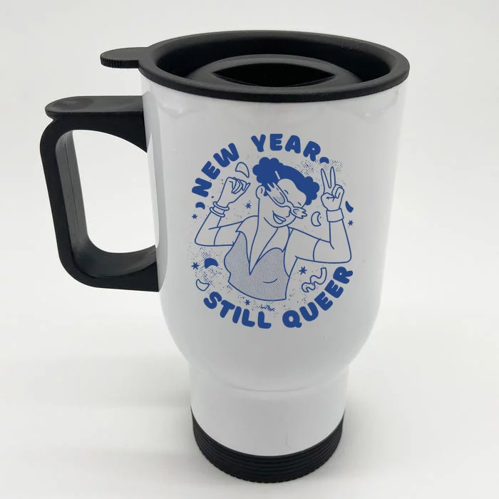 New Year Still Queer Celebration Front & Back Stainless Steel Travel Mug