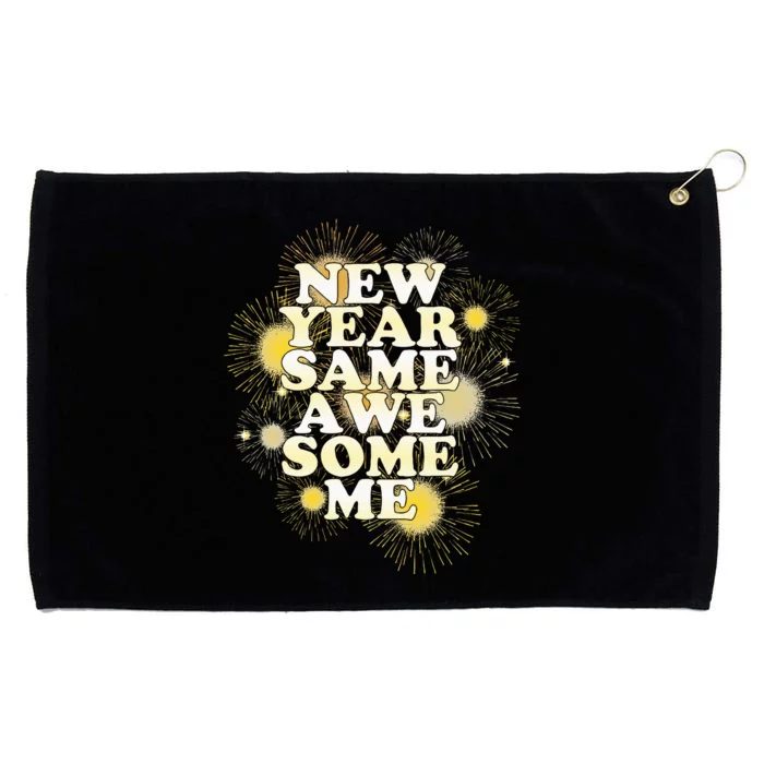 New Year Same Awesome Me Funny New Years Eve Party Grommeted Golf Towel