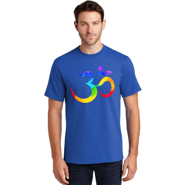 Namaste Yoga Symbol Rainbow Gift Tall T-Shirt