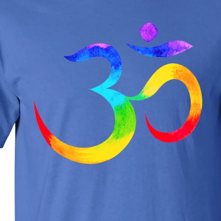 Namaste Yoga Symbol Rainbow Gift Tall T-Shirt