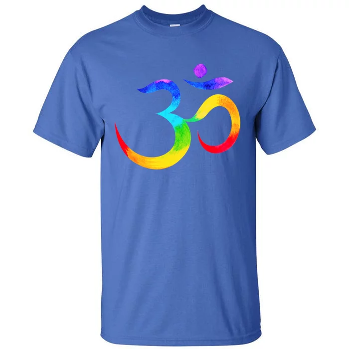 Namaste Yoga Symbol Rainbow Gift Tall T-Shirt