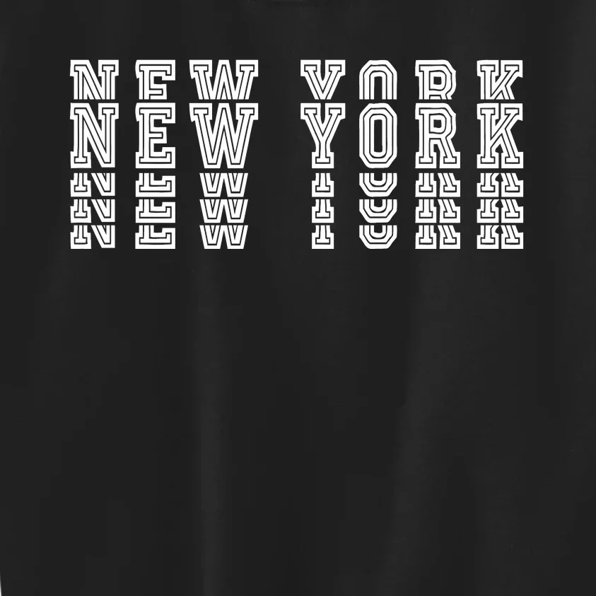 New York Stacked Kids Sweatshirt