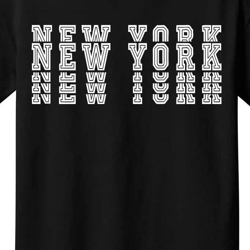 New York Stacked Kids T-Shirt