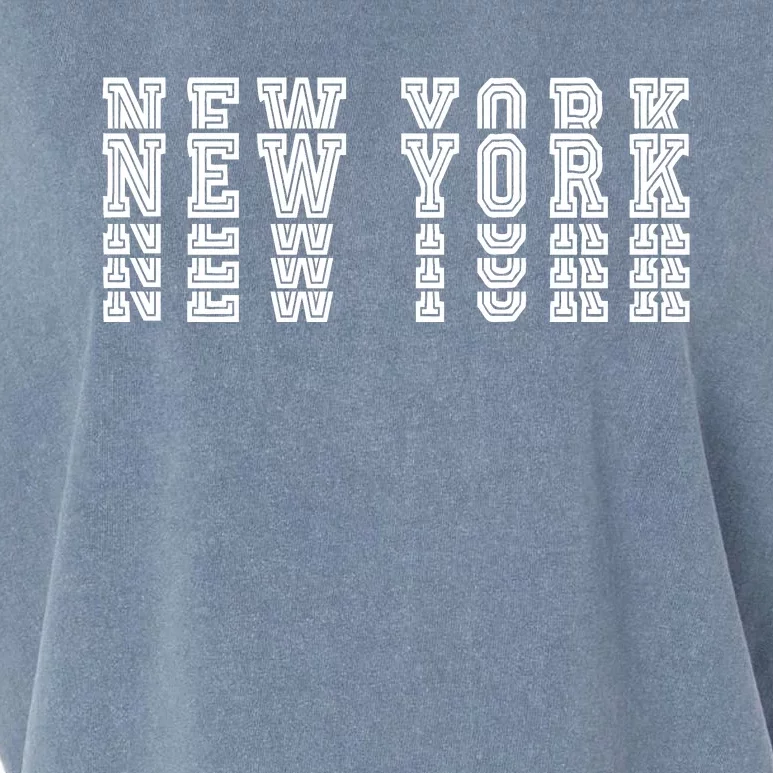 New York Stacked Garment-Dyed Women's Muscle Tee