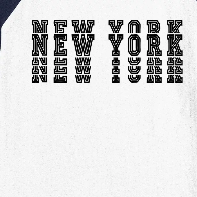 New York Stacked Baseball Sleeve Shirt