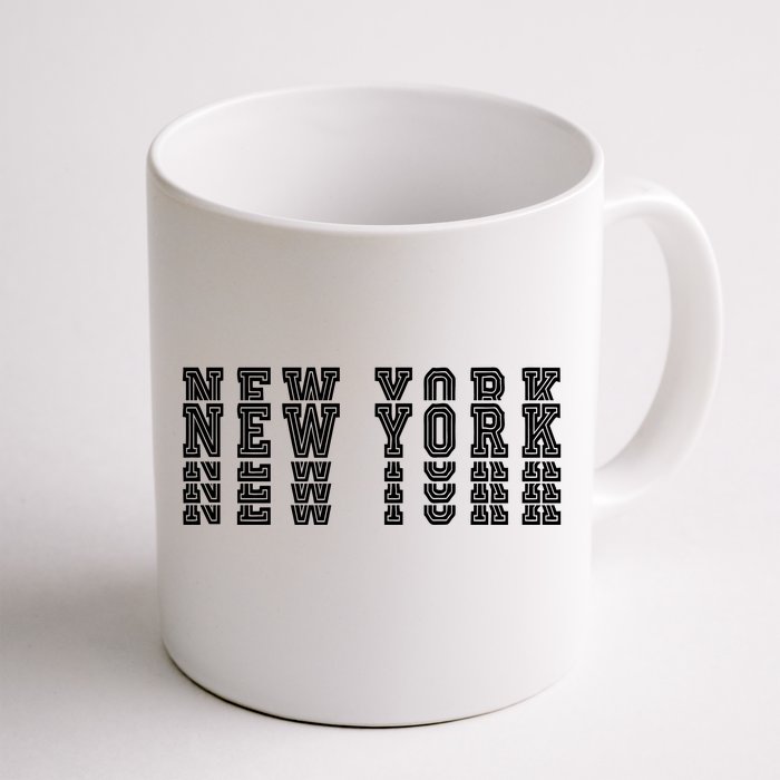 New York Stacked Front & Back Coffee Mug